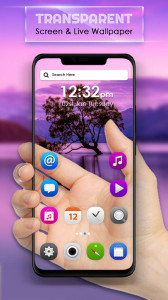 اسکرین شات 1 برنامه Transparent Live Wallpaper