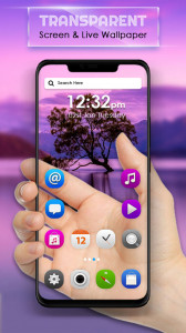 اسکرین شات برنامه Transparent Live Wallpaper 1