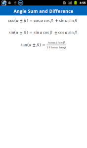 اسکرین شات برنامه Trigonometry Formulas Free 5