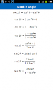 اسکرین شات برنامه Trigonometry Formulas Free 6
