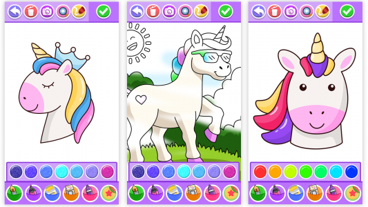 اسکرین شات برنامه Unicorn Coloring Pages 8