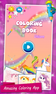 اسکرین شات برنامه Unicorn Coloring Pages For Kids 8