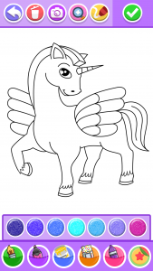 اسکرین شات برنامه Unicorn Coloring Pages 4