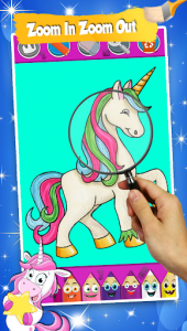 اسکرین شات برنامه Unicorn Coloring Pages For Kids 6
