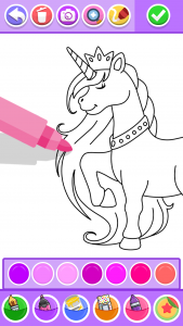 اسکرین شات برنامه Unicorn Coloring Pages 2