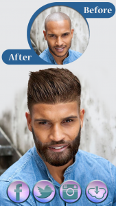 اسکرین شات برنامه Hairstyle & Beard Salon 3 in 1 1