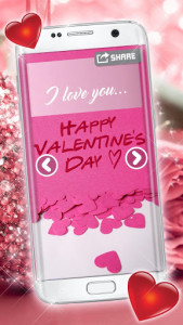 اسکرین شات برنامه Valentine Cards ❤️ Love Greetings Cards Making App 4