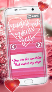 اسکرین شات برنامه Valentine Cards ❤️ Love Greetings Cards Making App 5