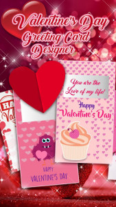 اسکرین شات برنامه Valentine Cards ❤️ Love Greetings Cards Making App 1