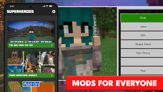 اسکرین شات 6 برنامه Superheroes Mods for Minecraft