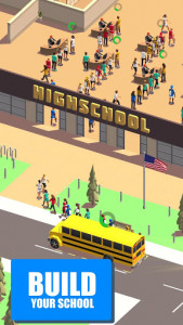 اسکرین شات بازی Idle School 3d - Tycoon Game 1
