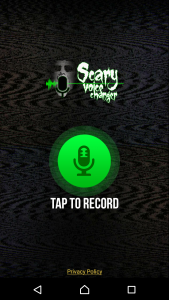 اسکرین شات برنامه Scary Voice Changer & Recorder 1