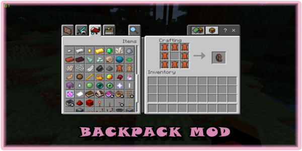 اسکرین شات برنامه Backpack Mod for Minecraft 1