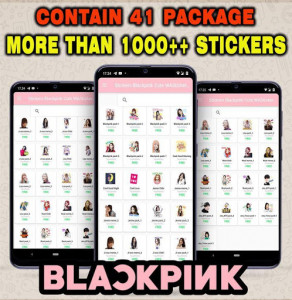 اسکرین شات برنامه Stickers Blackpink 2020 Cute WAStickerApps 2