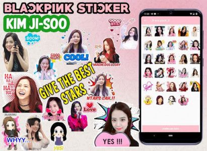 اسکرین شات برنامه Stickers Blackpink 2020 Cute WAStickerApps 4