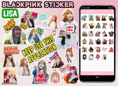 اسکرین شات برنامه Stickers Blackpink 2020 Cute WAStickerApps 6