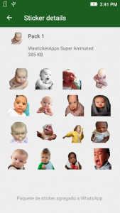 اسکرین شات برنامه 👶 New Baby Memes Stickers WAstickerApps 4