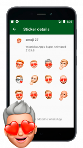 اسکرین شات برنامه Emojis Memes 3D WASticker 4