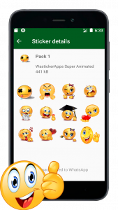 اسکرین شات برنامه Emojis Memes 3D WASticker 7