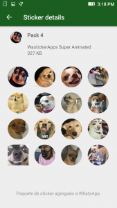 اسکرین شات 6 برنامه Dog Memes WAsticker