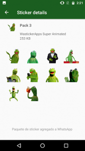 اسکرین شات برنامه 🐸 Animated Stickers Kermit Memes (Wastickerapps) 5