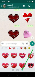 اسکرین شات برنامه WASticker - Love Stickers 5