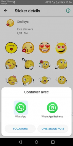 اسکرین شات برنامه WASticker - Love Stickers 6