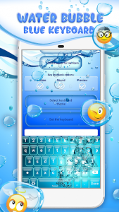 اسکرین شات برنامه Water Bubble Blue Keyboard 2