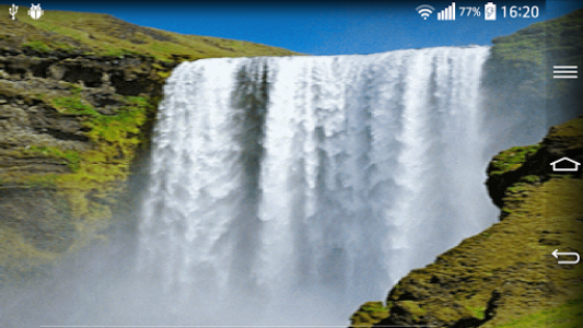 اسکرین شات برنامه Waterfall Live Wallpaper With 7