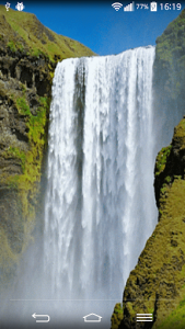 اسکرین شات برنامه Waterfall Live Wallpaper With 1