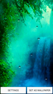 اسکرین شات برنامه Waterfall Live Wallpaper 1