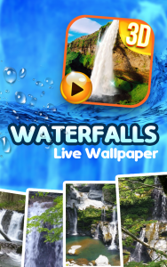 اسکرین شات برنامه Waterfall Sound Live Wallpaper 1