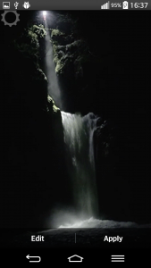اسکرین شات برنامه Waterfall Sound Live Wallpaper 7