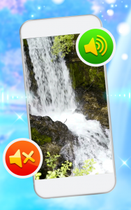 اسکرین شات برنامه Waterfall Sound Live Wallpaper 2