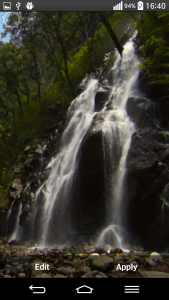 اسکرین شات برنامه Waterfall Sound Live Wallpaper 8
