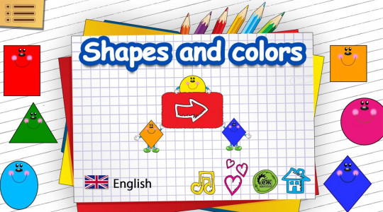 اسکرین شات 1 برنامه Shapes and Colors for kids
