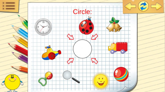 اسکرین شات 3 برنامه Shapes and Colors for kids
