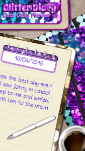 اسکرین شات برنامه Glitter Diary - Cute Daily Planner 1