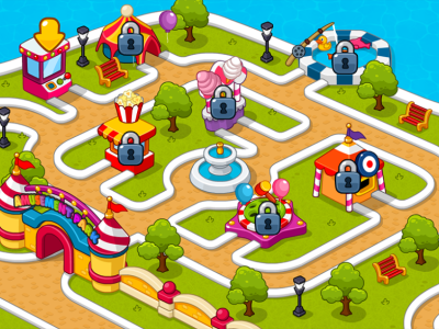 اسکرین شات 5 بازی Amusement park: mini games