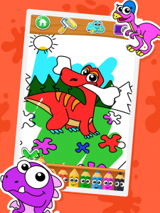 اسکرین شات بازی Coloring dinosaurs 1