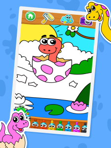 اسکرین شات 4 بازی Coloring dinosaurs