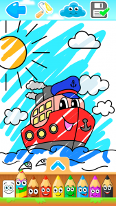 اسکرین شات بازی Transport coloring pages 5
