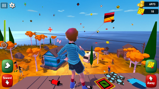 اسکرین شات بازی Drachenfliegenspiel Kite Game 2