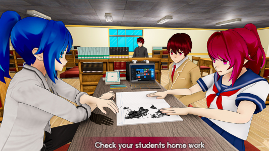 اسکرین شات بازی Anime Girl School Teacher 3D 5