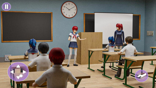 اسکرین شات بازی Anime Girl Virtual School Life 1