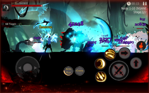 اسکرین شات بازی Shadow of Death: Stickman Fighting - Dark Knight 1