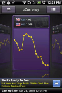 اسکرین شات 1 برنامه aCurrency (exchange rate)