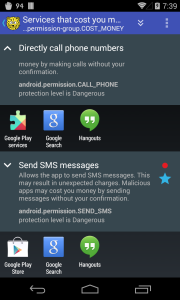 اسکرین شات 2 برنامه aSpotCat - Permission Checker