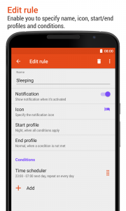 اسکرین شات 5 برنامه aProfiles - Auto tasks