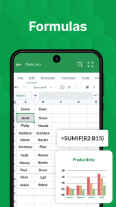 اسکرین شات برنامه XLSX Reader: XLS Viewer Editor 5